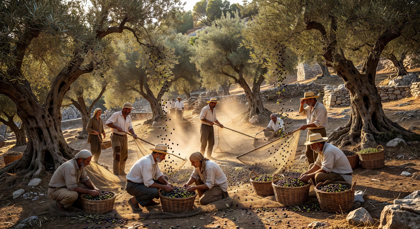 Greek Olive Harvest