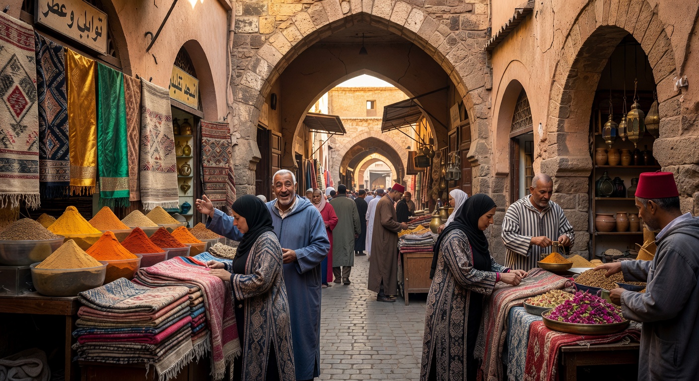 Moroccan Souk Market